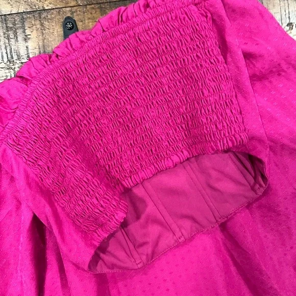 Free People Pink Strapless Fit and Flare Mini Dress - Picture 3 of 4